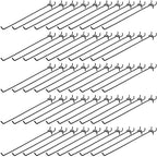 Shimeyao 100 Pcs Peg Board Shelving Hooks Stainless Steel Hanging Board Pegs Wall Display Hooks Bulk for 1/8 1/4 Garage Storage Organizer Accessories(12 Inch,Black)