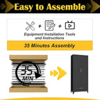 Metal Storage Cabinet with Drawers,75Inch Black Pantry Cabinets for Kitchen Storage with 3 Adjustable Shelves,Tall Kitchen Pantry Cabinet for Living Room, Dining Room，Office