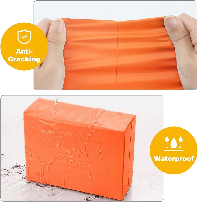 Famagic Poly Mailers 24x24 Inches 50 Pcs Orange Packaging Shipping Bags Mailing Envelopes Self-Seal Waterproof and Tear-Proof Mailers Bags for Small Business Clothing Boutique