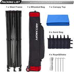 ABCCANOPY Patio Pop Up Canopy Tent 10x20 Commercial-Series(Blue)