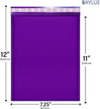 Purple 7.25x12 Inch Poly Bubble Mailers #1 | Self Seal Padded Envelopes | Air Cushioned Bubble Mailer | Usable Size 7.25x11 Inch | 100 Pack Bulk | Waterproof | Lightweight Mailing Shipping Bags