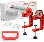 Tabletop Gift Wrapping Tool with Tape Dispenser & Cutter–2 Pack Adjustable Wrapping Paper Table Clamps with 2 Tapes–Perfect for Christmas, Holidays, and Crafting