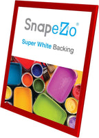 SnapeZo Photo Frame 18x24, Red, 1.25 Inch Aluminum Profile, Front-Loading Snap Frame, Wall Mounting, Professional Series