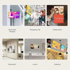 50 Inch 4K UHD 1000nits Wall Mount Digital Signage Slim Fit Frameless Commercial Display digital menu board Advertising Screen 4-32GB Android 11.0 with HDMl in