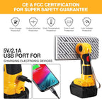 YEX-BUR 40W 4200LM LED Work Light for Dewalt 20v Battery, Handheld Flashlights Spotlight Floodlights for Men for Car Repairing, Camping, Emergency