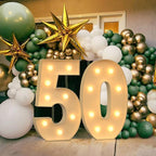 3FT Marquee Numbers, Light Up Numbers 5 for 5th 15th 50th Birthday Decorations, Big Numbers for Party Decorations, Large Light Up Numbers for Party Decor DIY Pre-Cut Foamboad Mosaic Numbers