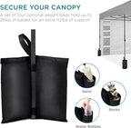 Best Choice Products 10x10ft Easy Pop Up Canopy w/Side Wall, 10 Pockets, Portable Carrying Case, 1-Button Setup, 4 Weight Bags - Silver