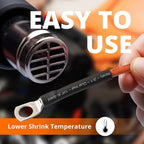 Wirefy 1/2" Heat Shrink Tubing - 4:1 Ratio - Adhesive Lined - Resistant Heat Shrink - 50 Feet Roll - Black