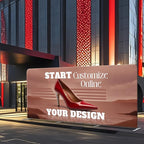 Custom Tension Fabric Display Backdrop Trade Show Backdrop Banner Stand for Weddings, Events, Booth (Double Sided Print 7.5x20 Ft)