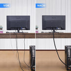 AGPTEK Cable Sleeve Cover, 6.6ft - 1.5 inch Desk Cord Organizer Cable Hider, Home Office Wire Management Computer TV Wire Loom Tubing, Pet Proof Cord Protector, from Cat Dog Chewing, Black