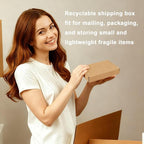 MEBRUDY 6x4x1 Inches Shipping Boxes Pack of 100, Small Corrugated Cardboard Box for Mailing Mailer Packing, Brown