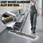36" Commercial Dust Mops for Floor Cleaning, Masthome Professional Industrial Mop with 3 Pads, Heavy Duty Commercial Mop with 62'' Long Handle,Large Floor Mops for Office Garage Warehouse Factory Mall