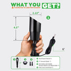 Low Voltage Spotlight, Black Outdoor LED Landscape Light, 12V Waterproof Aluminum Uplight for House Tree Yard with 5W MR16 Bulb 4000K 10 Pack