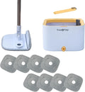 True & Tidy® TrueClean Mop and Bucket System Plus with New Easy Lift Inner Bucket, Self Wringing, Separates Clean from Dirty Water, Folding Mop Head, Dual Brush System, 8-pc Machine Washable Mop Pads