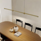 EDISLIVE Modern Linear LED Island Light Dimmable LED Chandelier 47.24 in Adjustable Linear Hanging Light Fixture 3000K 20W Pendant Light for Dinning Room Kitchen，Gold