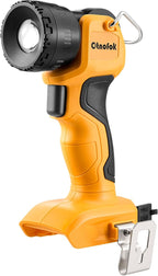 Cordless LED Work Light for Dewalt 20V MAX Battery, 3W 260LM Flashlight Portable with 2 USB Ports, 90° Pivoting Head, 15°/40° Beam Angle for Jobsite, Camping, Workshop, Bare Tool Only