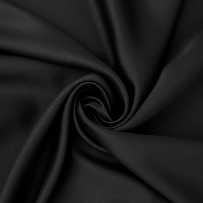 BGment Black Sliding Door Curtain 108 Inch Long - Wide Blackout Room Darkening Room Divider Curtain for Bedroom Privacy Themral Insulated Grommet Separator Drape, 1 Panel, 100 X 108