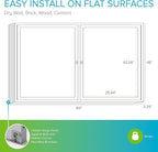 Ghent 48"x60" 2-Door Outdoor Enclosed Vinyl Bulletin Board, Shatter Resistant, with Lock, Satin Aluminum Frame - Ebony (PA24860VX-183), Made in the USA