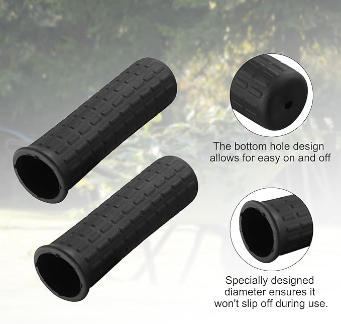 Wheelbarrow Antiskid Handle Cover, Rubber Handle Grips For Truck/Garden Cart/Barrow/Bike, Non Slip/Shock Absorption Round Tube Sleeves, Wheelbarrow Accessories(122 x 33mm)