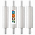 Stretch Wrap with Handle Industrial Strength 4 Pack 11" x 1000 Ft 60 Gauge Thick (15 Micron) Shrink Wrap Roll for Moving Supplies, Furniture, Pallets, Plastic Wrap for Packing, Heavy Duty Stretch Film