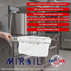 MirOil Filter Bag & Frame Combination Set for Silver Pots – Heavy-Duty Filter Compatible with MirOil 60L & 60LC Oil Pails, for Commercial Kitchen Shortening Filtration for Kitchen