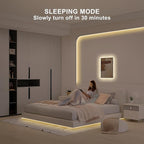 16.4ft Tunable White COB Led Strip Light with RF Remote, CRI93+ Dimmable CCT 2700K-6500K Led Tape Lights, Adhesive High Density Led COB Light Strip for Bedroom, Kitchen, Cabinet