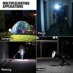 Rechargeable Spotlight, 99,000 Lumens Super Bright Handheld Led Flashlight, Outdoor Spot Light for Boating Camping