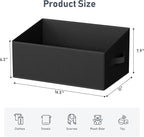 DIMJ Closet Storage Bins 8 Pack - Fabric Storage Baskets for Shelves, Large Clothes Organizers with Handles, Trapezoid Shelf Organization Storage Cubes for Purse, Toys, Books, Towel, Clothes