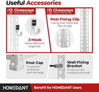 HOMEDANT 5 Tier Storage Shelves Adjustable Laminated Boltless Garage Metal Shelving Unit Heavy Duty Utility Rack Shelf Warehouse Pantry Closet Kitchen (3, (XL Deep) 48.1" W, White)