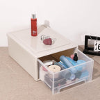 Readsky 18 Quart Large Stackable Drawer Unit, Plastic Compact Stacking Storage Drawer, 3 Packs