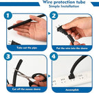 Dog Cat Cord Protector - 30 ft Chew Proof Cord Protector Electric Wires Covers Protect Wires from Chewing Through Safe Around Rabbits, Cats and Other Pets- Outside Diameter 15.8mm