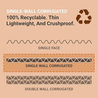 Aviditi White Corrugated Cardboard Mailing Boxes, 5" x 2" x 2" (Pack of 50) Crush-Proof Mailers, Small Cardboard Boxes for Shipping, Packing, Moving, and Storage