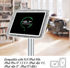 Tablet Floor Stand Anti-Theft Adjustable - Compatible with 10.9" iPad 10th, Pro 11" 1 2 3 4, Air 4 5, Air 11", iPad 11"(A16) - BSF302A