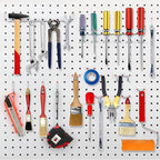 60 Assorted Pegboard Hooks with Pegboard Bins Plus 154 Peg Locks/Caps for 1/4 inch & 1/8 Inch Peg Board, Won’t Fall Out