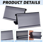 150 Pcs Wire Shelf Label Holders Plastic Wire Rack Clips 3 x 1.25 Inch Shelf Price Tags Compatible with Metro 1-1/4in Shelves for Shopping Mall Supermarket Store