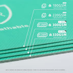 39" x 100' Heavy-Duty Temporary Floor Protection for Construction & Renovation, Green, Surface Protection Film for Hardwood Floors, Tile&Hard Paint Protection. (H-300G 39" x 100')