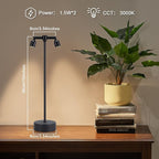 IMAGE Rechargeable Cordless Spotlight, Table Spotlight Accent Lighting for Plants Pictures Artwork Jewelry Showcase Model Display Shelves Cabinet Table Lamp for Home Restaurant Dinner Bar Warm White
