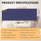 Marine Carpet,5 FT x 25 FT Deep Blue Indoor Outdoor Carpet 0.2" Thick Boat Carpet with Water-Proof TPE Backing, Non-Slide Outdoor Marine Carpet Roll for Home, Patio, Porch, Deck