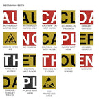 Montour Line WM115 Wall Mounted Retractable Belt Barrier with Standard Belt End, Fixed Mount, Polished Stainless Steel Casing (13 ft Black with Horizontal Red Stripe Belt)