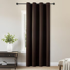 ChrisDowa Grommet Blackout Curtains for Bedroom - Thermal Insulated Room Darkening Curtains for Living Room (1 Panel Set, Brown,52W x 84L)