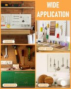 INCLY Pegboard Hooks Set for Hanging Tools, 206PCS Heavy Duty Peg Hook Hanger & Holder Fit 1/4 1/8 Inch Pegboard for Craft Assortment Garage Organizer Bins Attachment Peg Board Accessories
