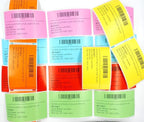 BETCKEY - Continuous Length Labels Replacement for Brother DK-2214 (0.47 in x 100 ft), Compatible with Brother QL Label Printers [6 Rolls/Continuous Labels, Orange]