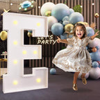 imprsv Marquee Light Up Letters, 3FT Marquee Letters for Birthday Baby Shower Wedding Decorations Light Up Letters for Engagement Party Decor, Large Marquee Letters for Party Decorations, Letter E