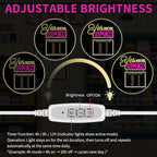 MissAudrey Yes! We Are Open Neon Signs for Business with Cycle Timer, 16.5"*19.4" LED Open Neon Sign for Wall Decor, USB Power with Business Hours Lights Up Sign for Bar Coffee Shop Restaurant Club