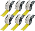 BETCKEY - Continuous Length Labels Replacement for Brother DK-2214 (0.47 in x 100 ft), Compatible with Brother QL Label Printers [6 Rolls/Continuous Labels, Yellow]