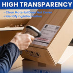 ADHES Packing Tape Shipping Tape Packaging Tape for Moving Boxes Heavy Duty Clear, 50M Length 4.8cm Width,2.6Mil Thickness