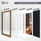 VCK 16x24 Poster Frame 5 Pack - Walnut, High-End Wood Picture Frames with Polished Plexiglass, Display 12x18 Photo with Mat or 16x24 without Mat, Art Gallery-Quality, Wall Hanging, Walnut