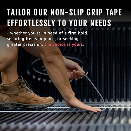 CATTONGUE GRIPS Non-Abrasive Grip Tape Wrap - 4” Thick Heavy-Duty, Waterproof Anti-Slip Tape for Wrapping Tools, Bats, Gym Equipment - Indoor & Outdoor Anti-Slip Solution (Glow in The Dark, 30ft)