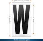 Houseables Sign Letters, Marquee Letters, Marquee Sign, Markee, Plastic, Acrylic, Changeable, for Board, Letterboard, Billboard, Church, Outdoor, 6 Inch Character on 7 in Panel, 301 PC, with Numbers