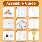 Imprsv Marquee Lights, 4FT Mosaic Letter Arch Kit for Birthday Wedding Decor - Includes Letter Y